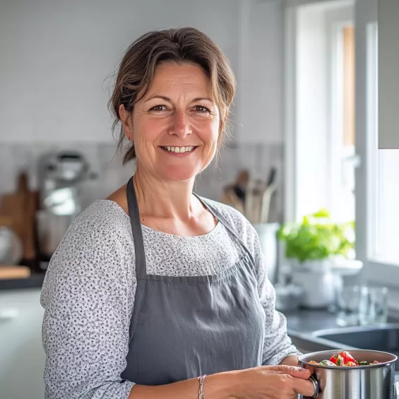 lailaserv_a_middle-aged_german_chef_women_in_the_kitchen_with_a_2f77086b-3411-425a-a59c-263a1c051e6c
