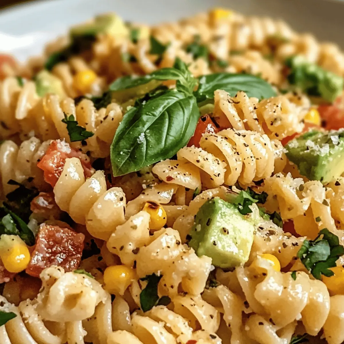Gesunder Street-Corn-Nudelsalat