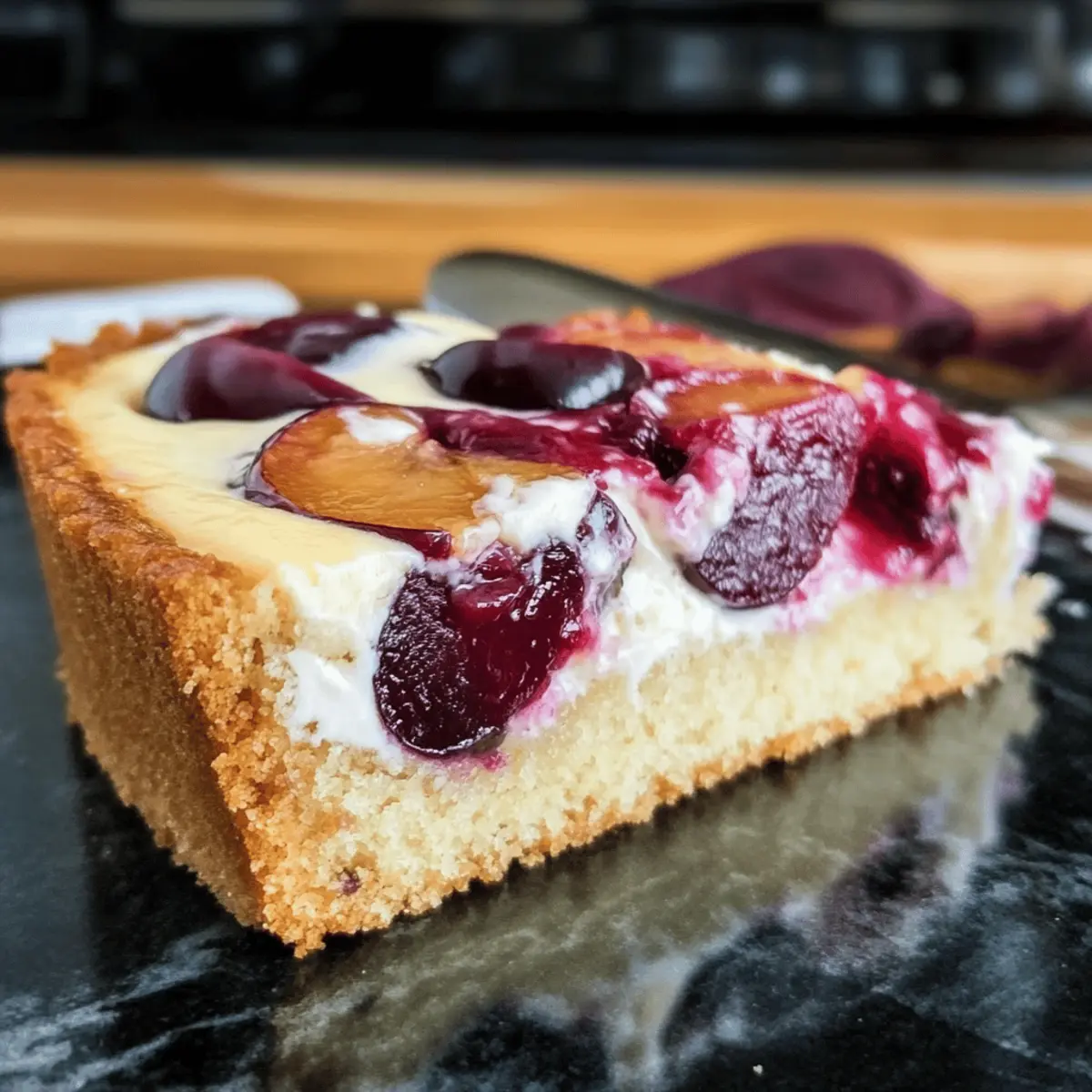 Pflaumenkuchen mit Schmandguss