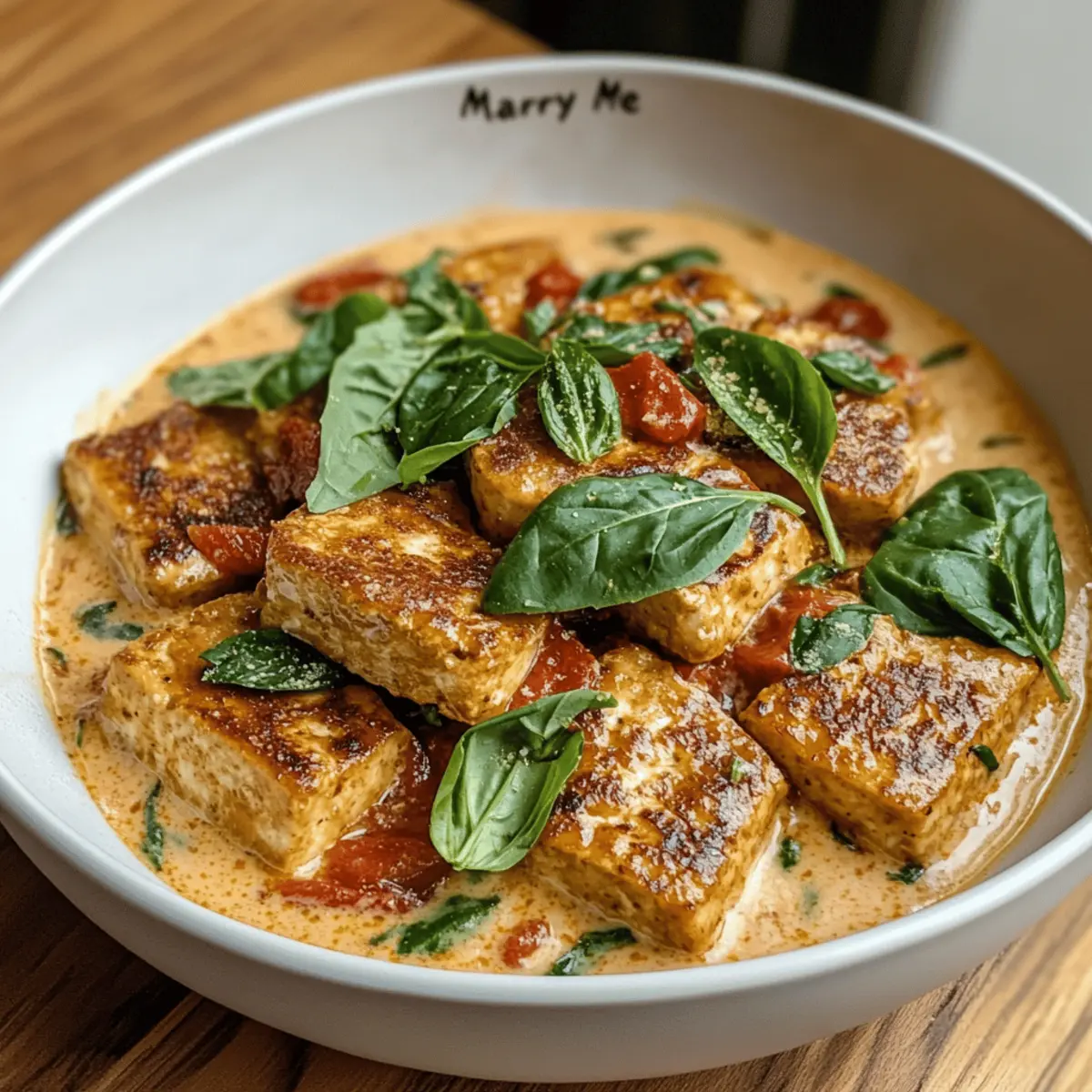 Cremiger „Marry Me“-Tofu mit italienischem