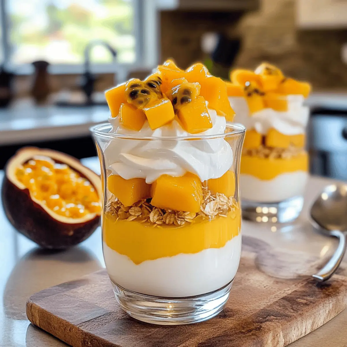 Solero-Dessert im Glas