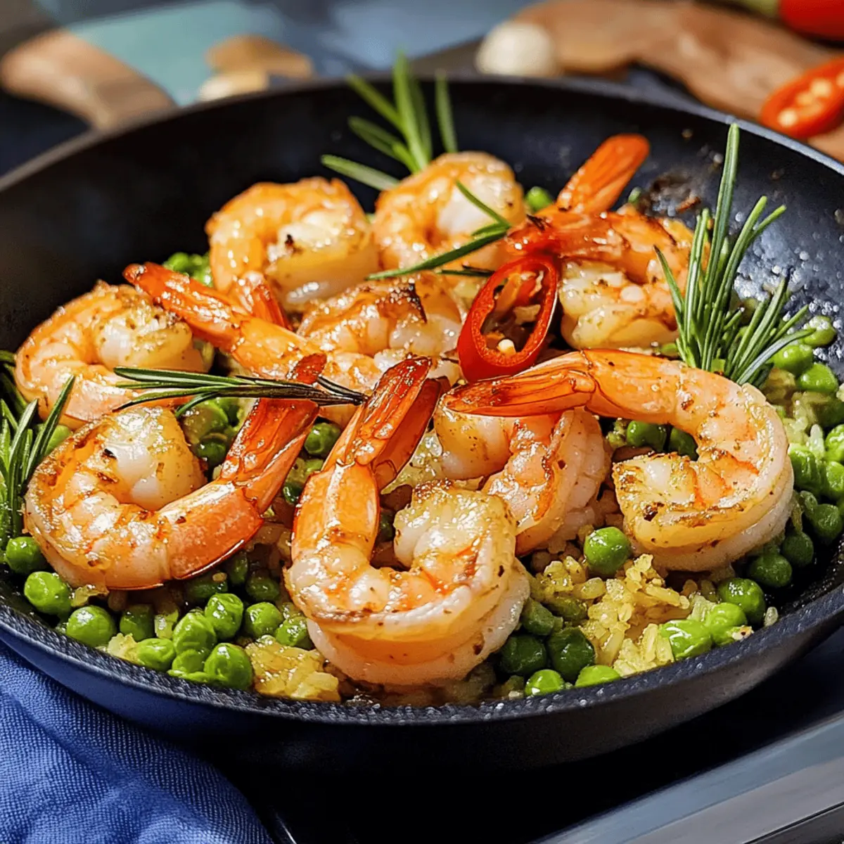 Mittelmeer Knoblauch-Garnelen