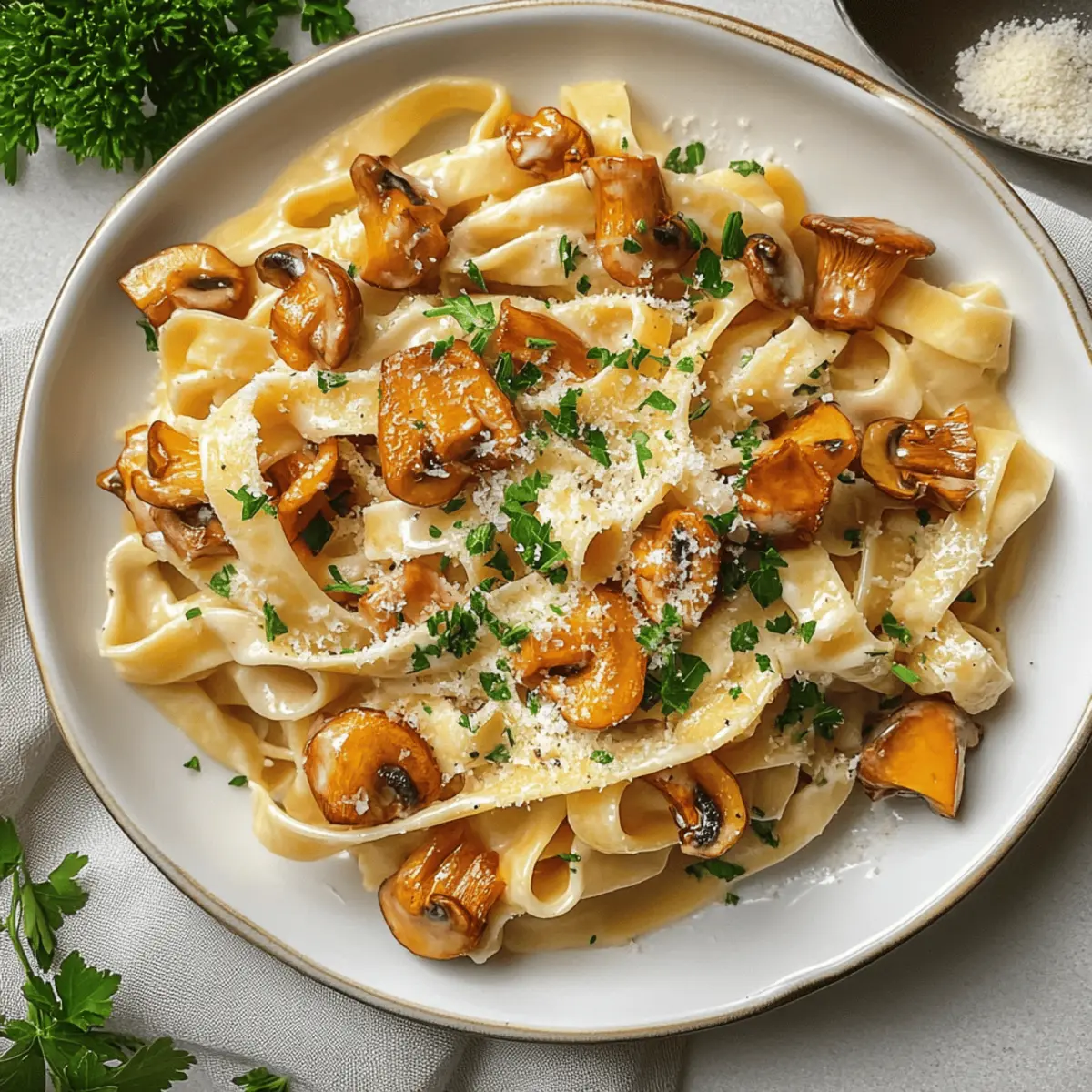 Tagliatelle mit Pfifferlingen
