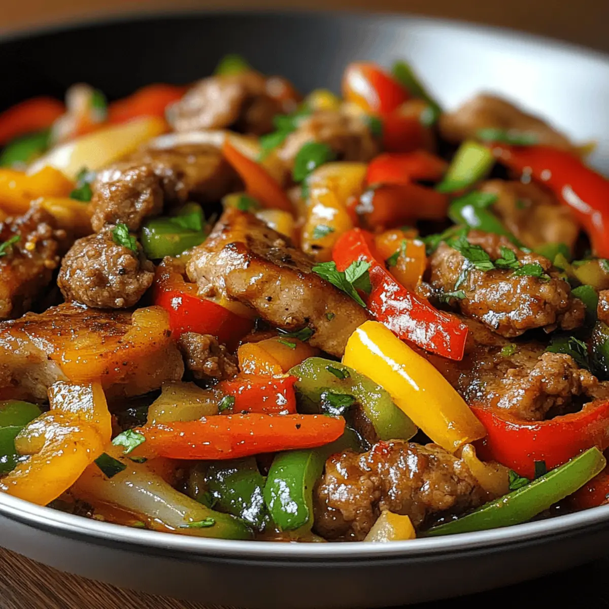 Schnelles Fleischgericht mit Gemüse