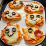 Peasy Mini Halloween Pizza