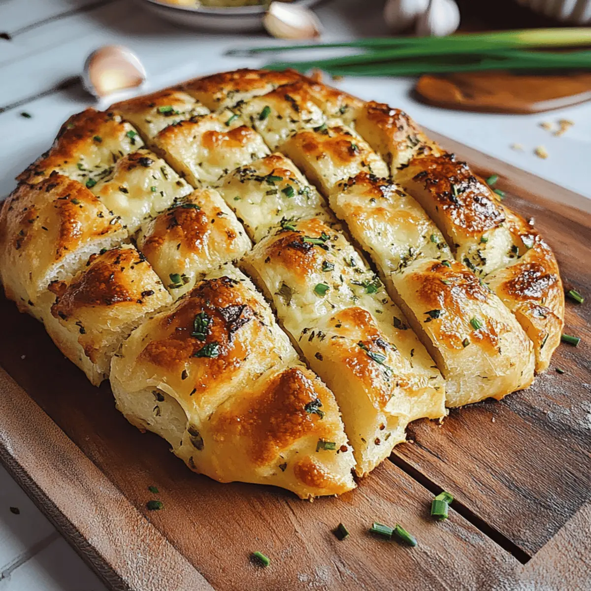 Knoblauch-Mozzarella-Brot