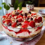 Einfaches Erdbeerkuss-Dessert