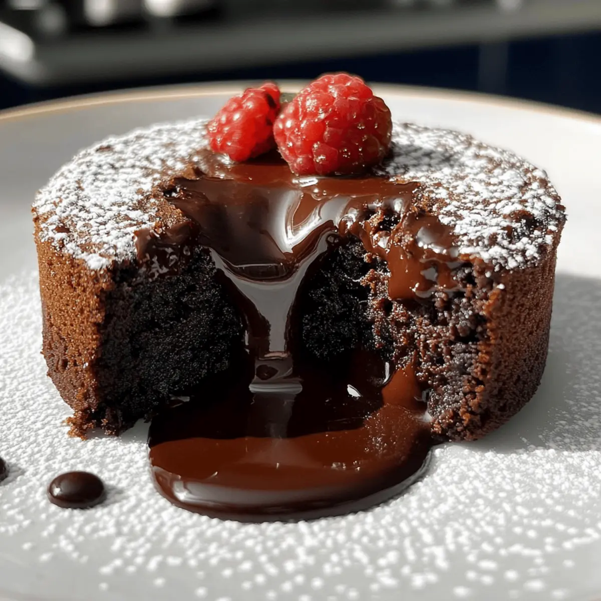 Schokoladen-Lava-Kuchen