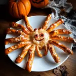 Spinne aus gefrorenen Laugenstangen