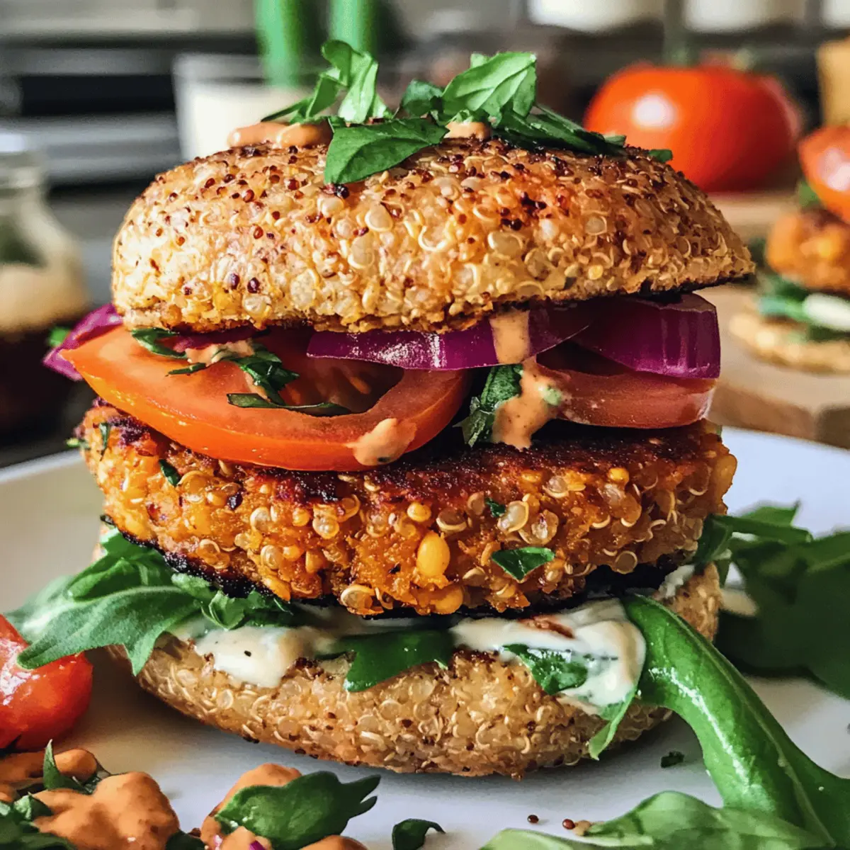 veganer Kürbisburger