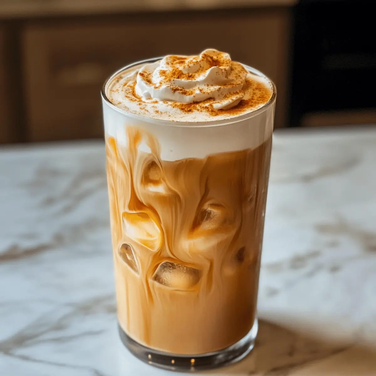 Eisiger Kürbisgewürz-Latte