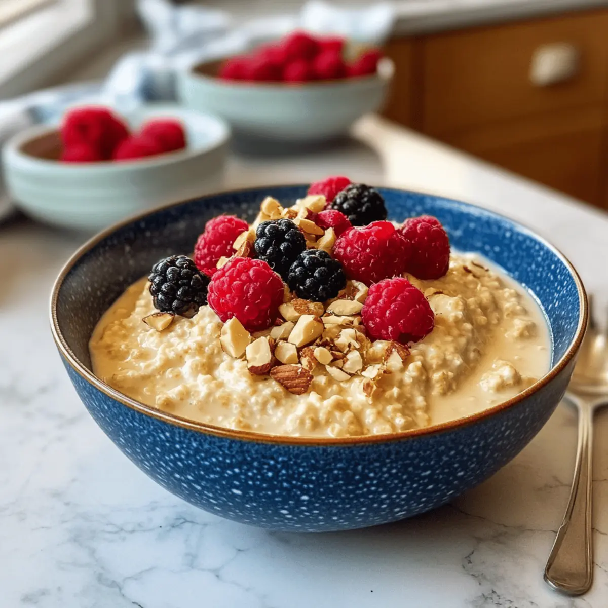 Vanillepudding Haferflocken