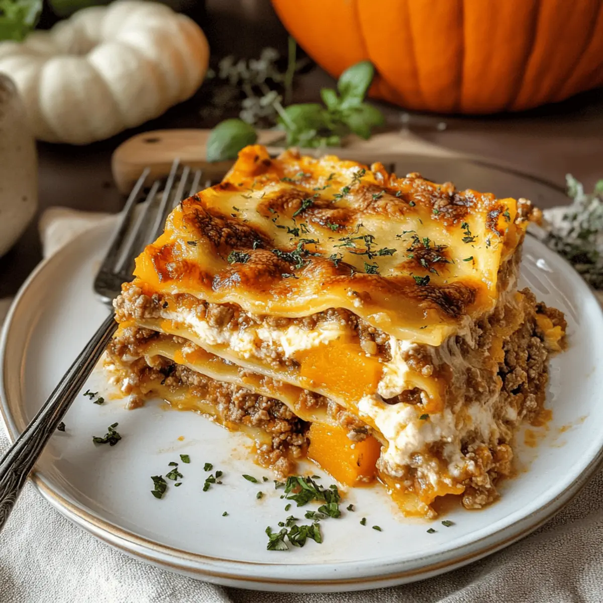 Kürbislasagne mit Hackfleisch