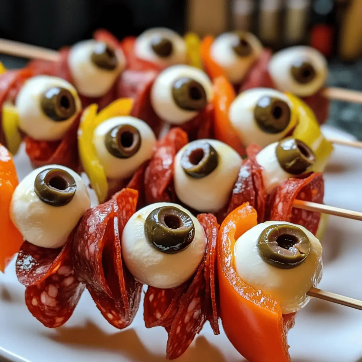 Spießige Salami-Augen