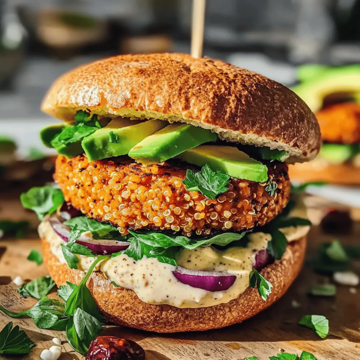 veganer Kürbisburger