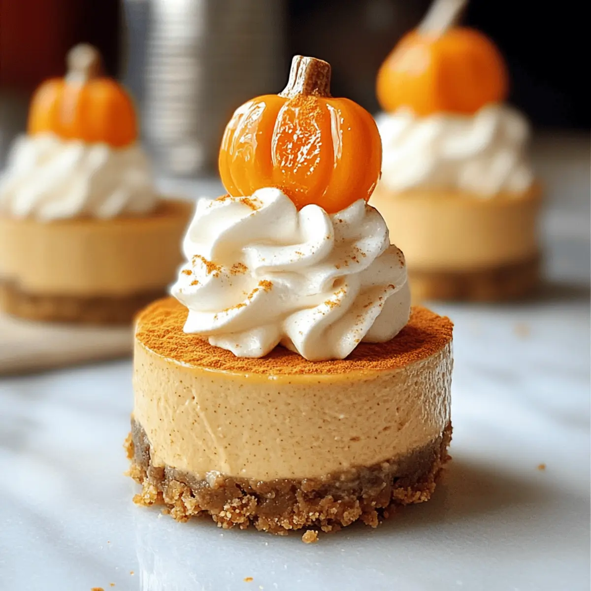 Mini vegane Kürbis-Cheesecakes