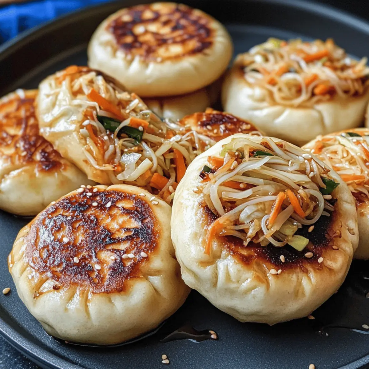 Bratkopf-kohl und noodle-brötchen