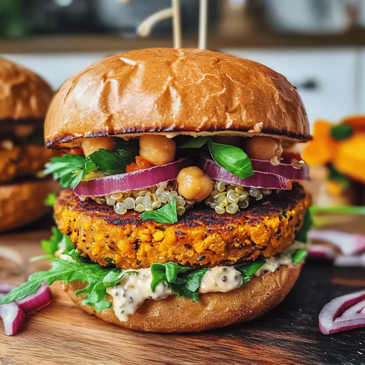 veganer Kürbisburger