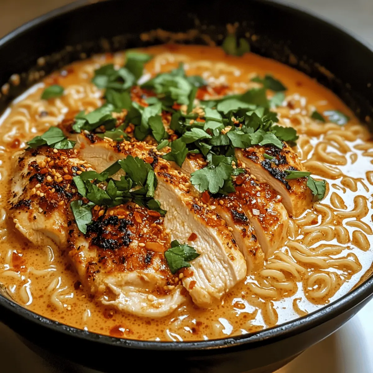 Heirate mich Hühnchen Ramen