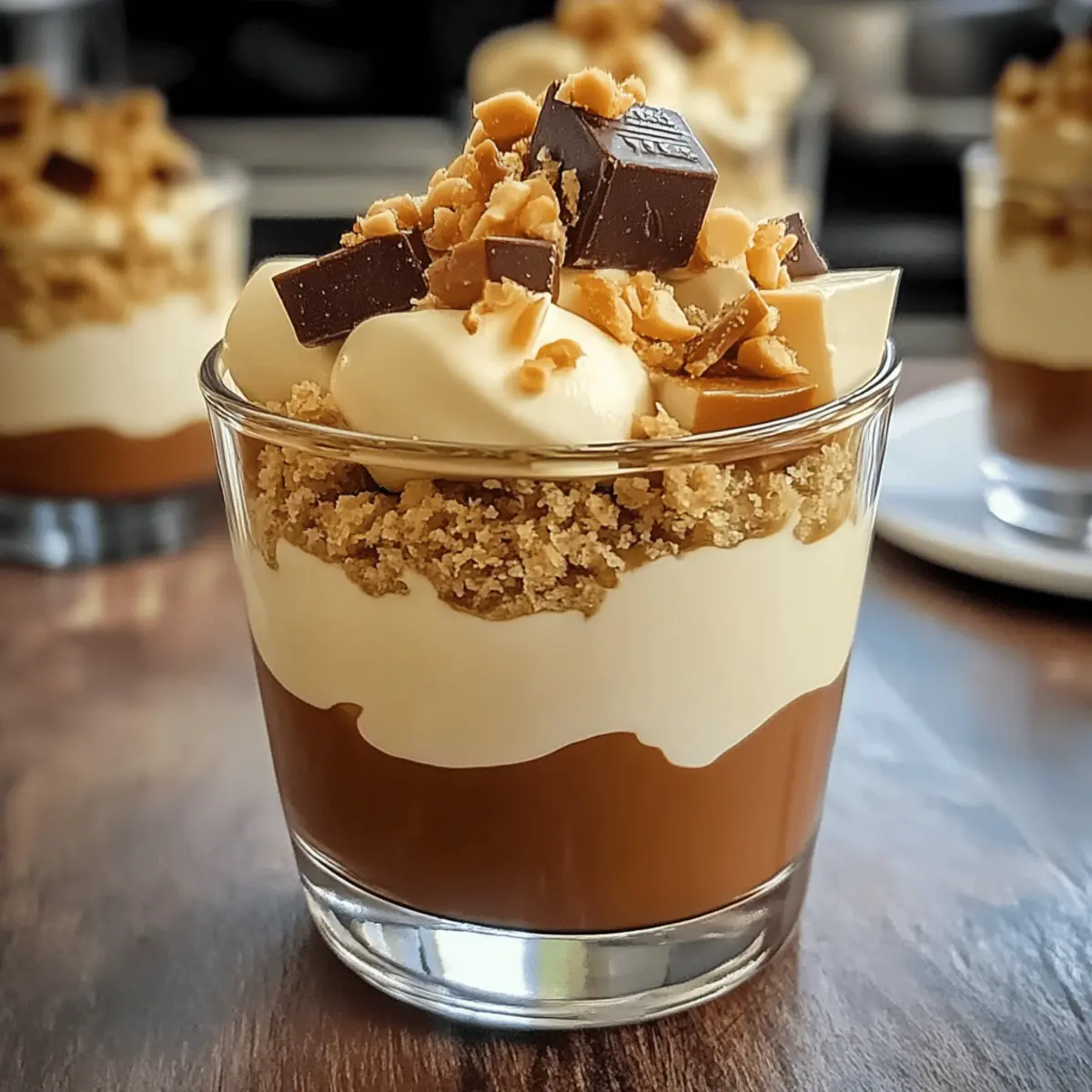 Gutes Dessert im Glas