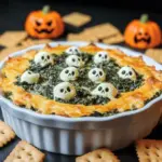 Spooky Halloween Friedhof Spinat Dip