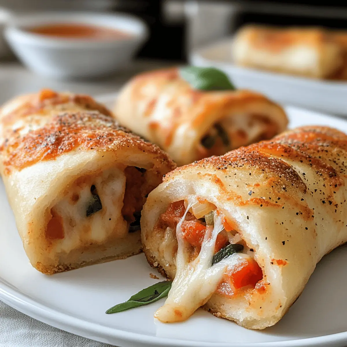 Crispy Filled Pizza Rolls – Cheesy & Party Suitable