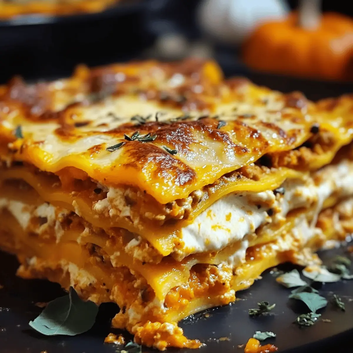 Delicious pumpkin lasagna - autumnal recipe enjoyment