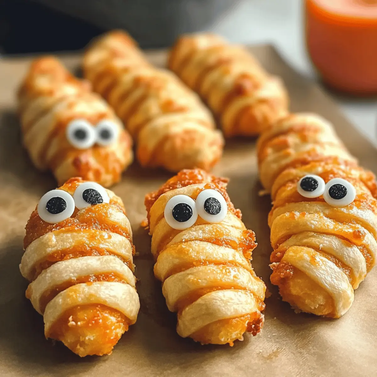 Mummy Mozzarella Stäbchen