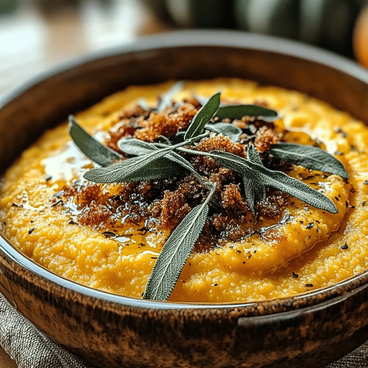 Kürbis-Polenta mit Salbeibutter