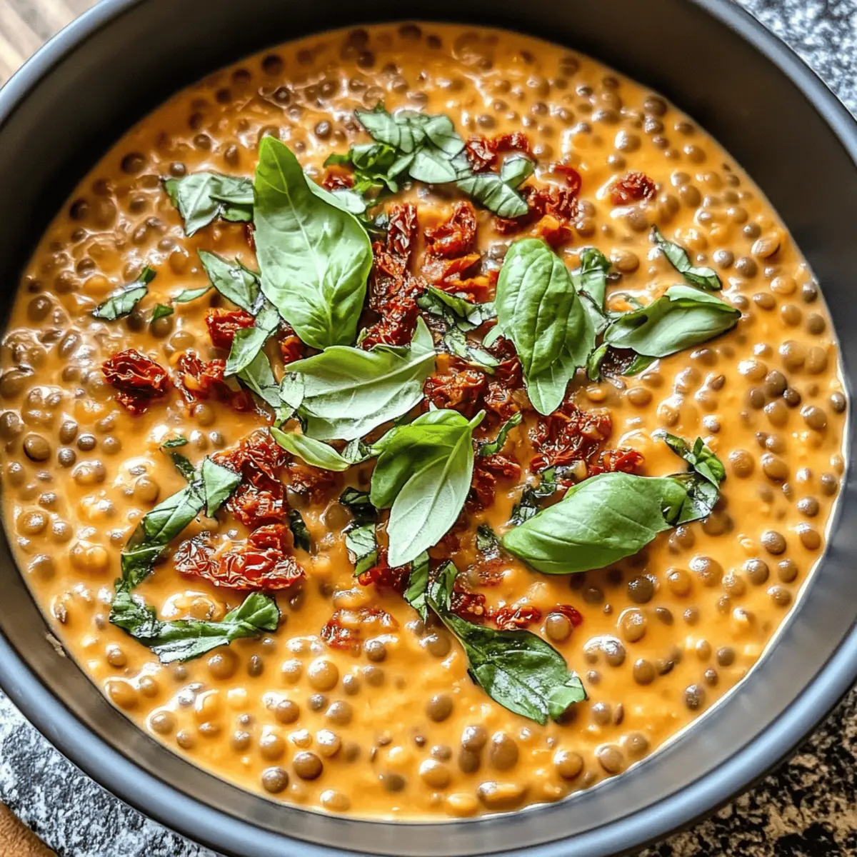 Cremige Heirate Mich Linsen