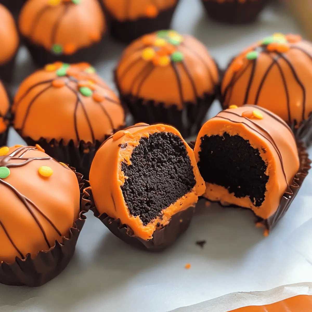 Kürbis Oreo Kugeln