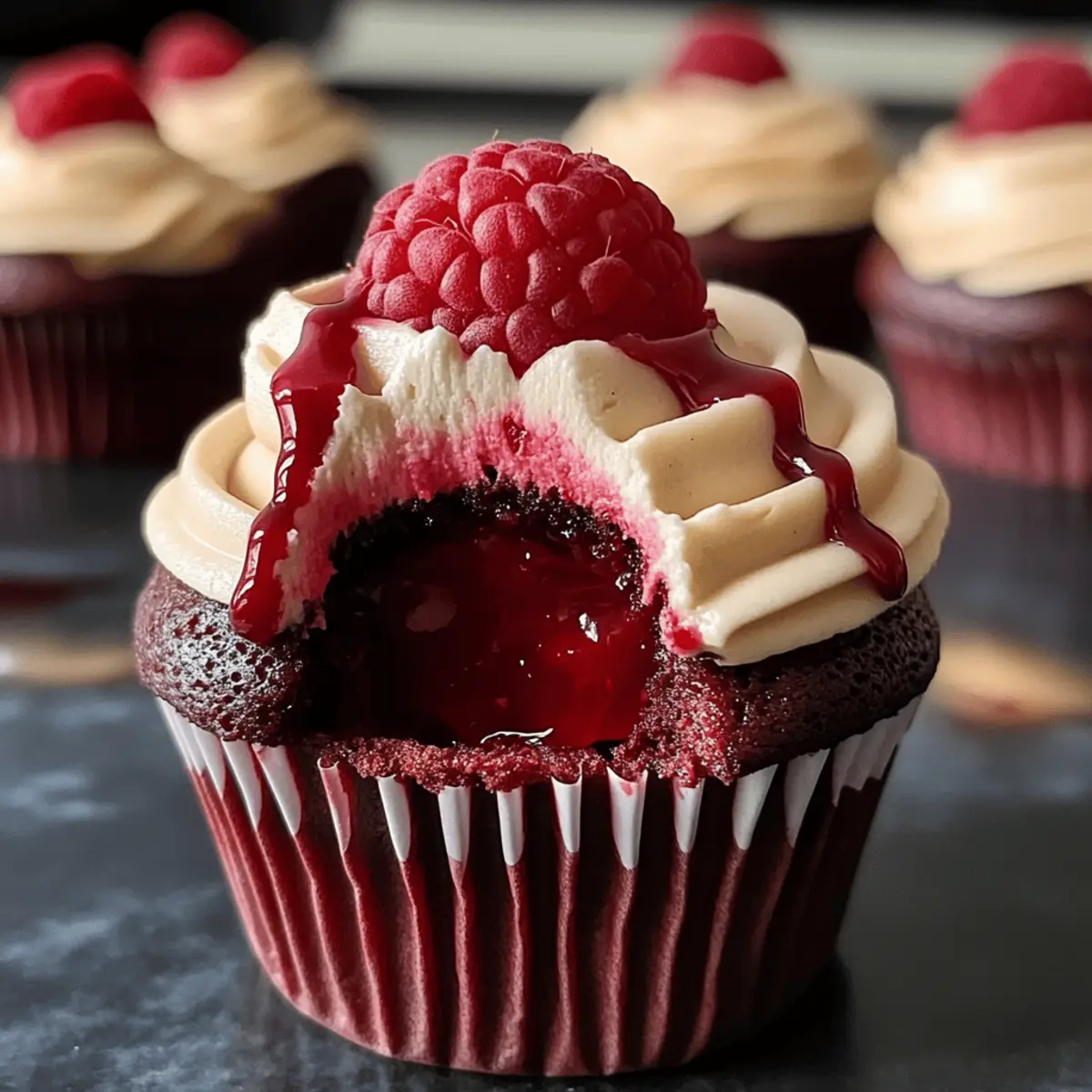 Halloween Vampirbiß Cupcakes