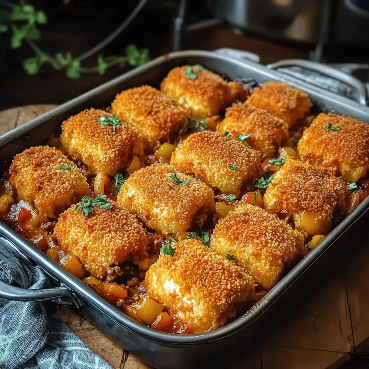 Kroketten-Hack-Auflauf