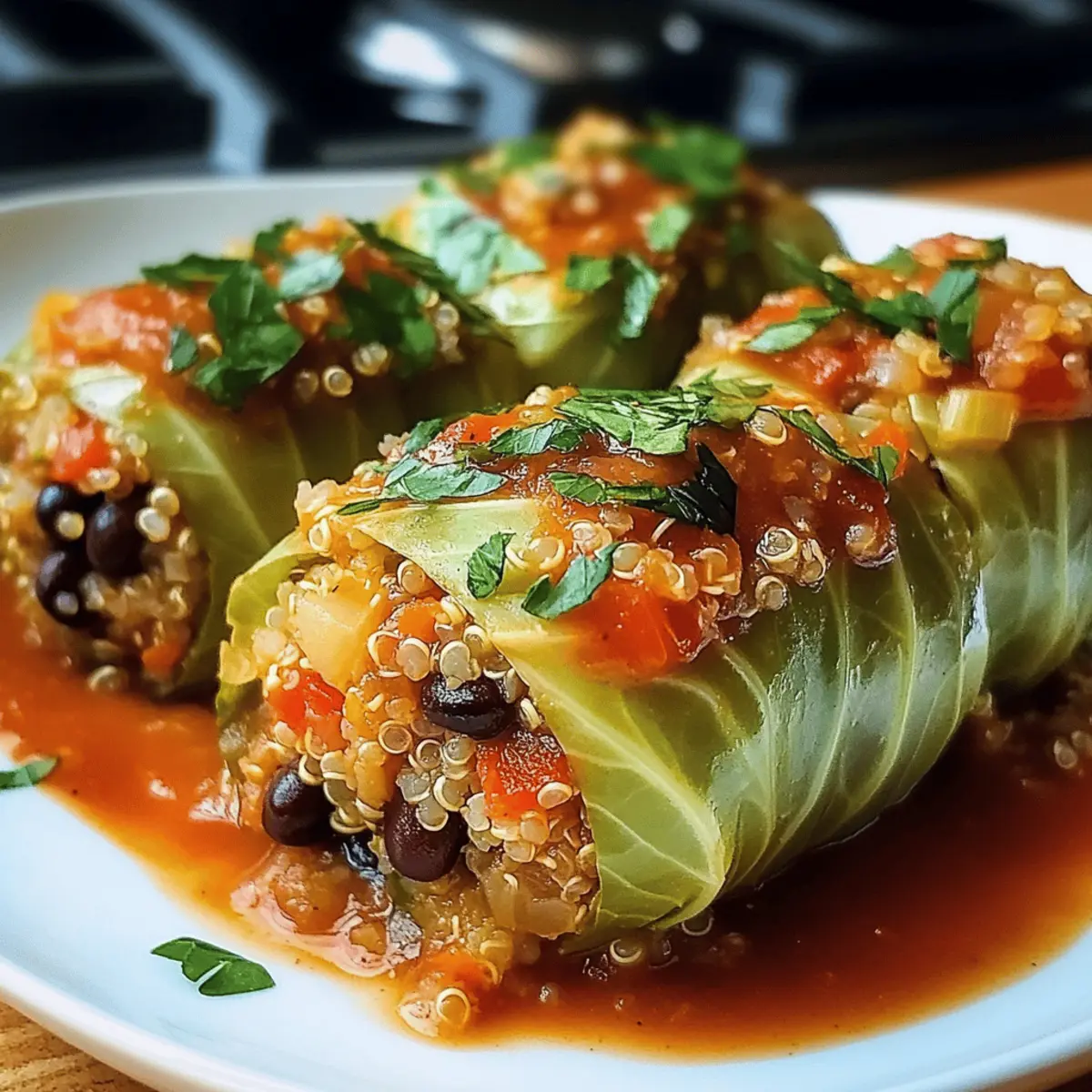 Vegetarische Kohlrouladen