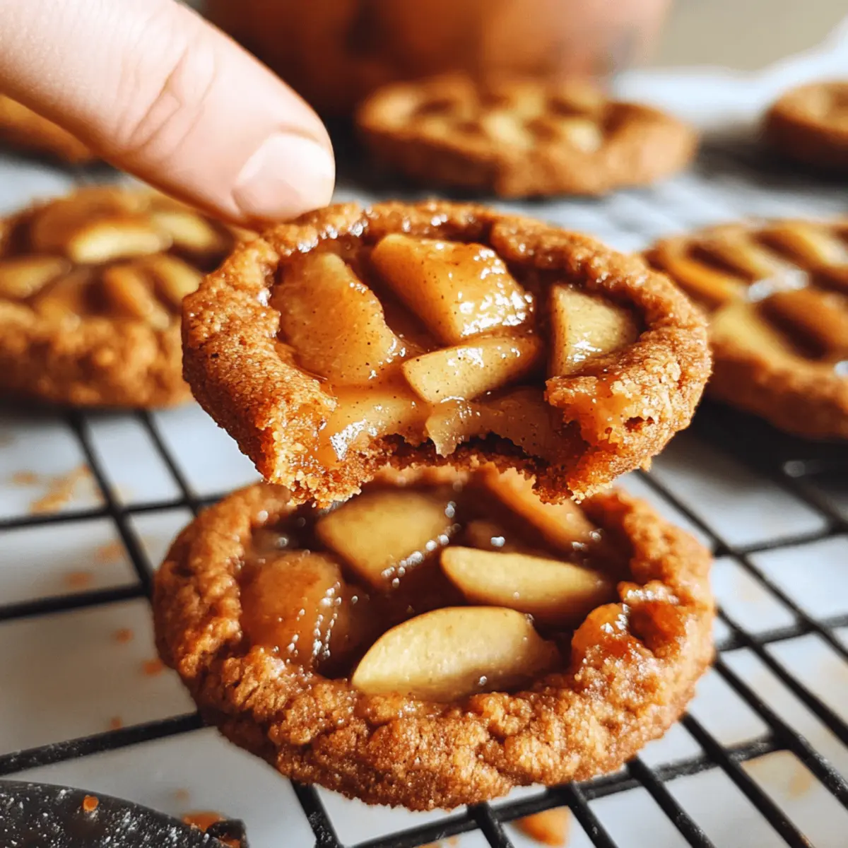 Apfelkuchenplätzchen mit Mandelmehl