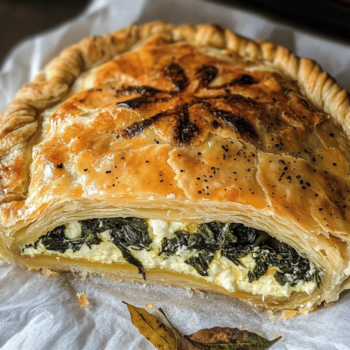 Halloween-Quiche mit Ricotta, Spinat und Mortadella