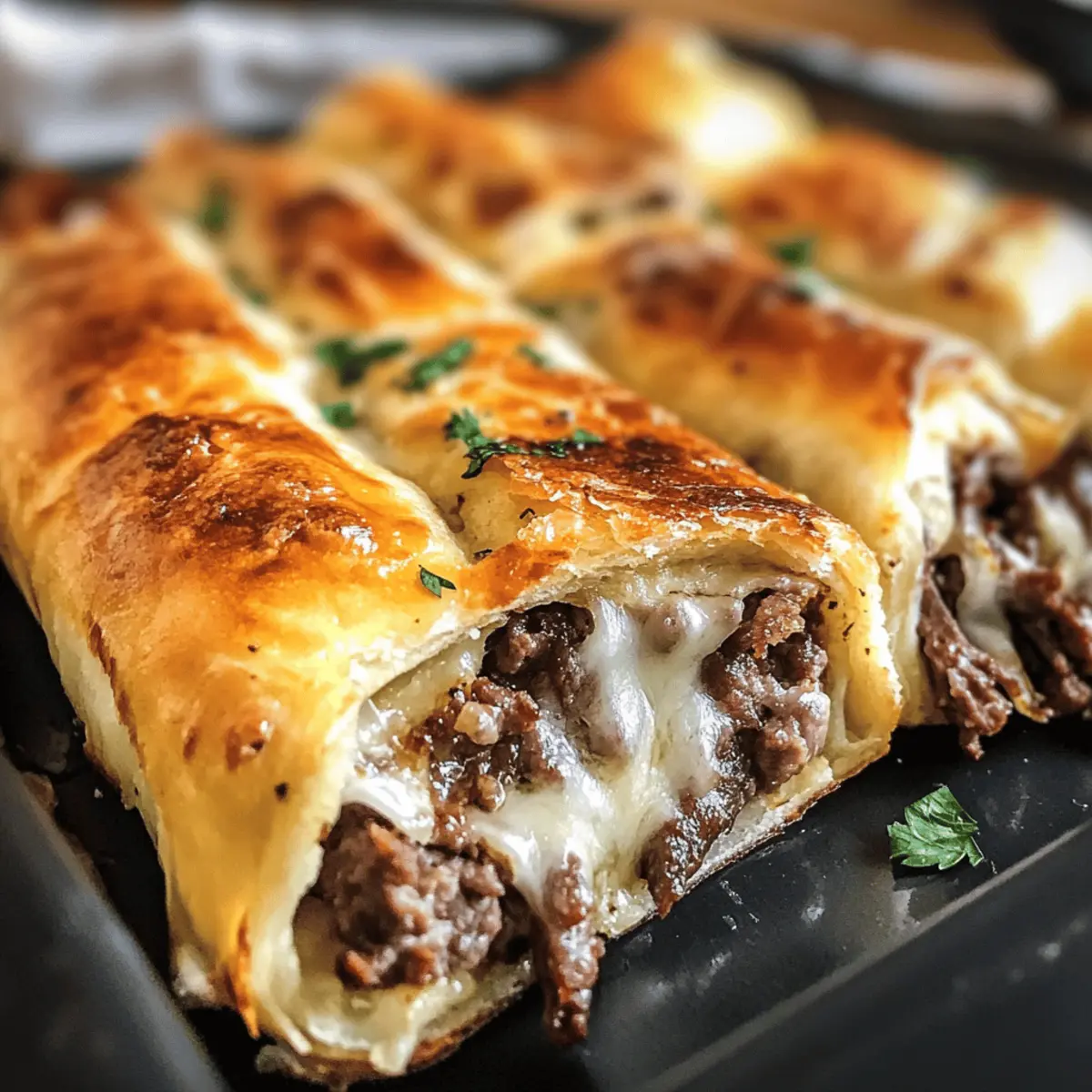 Keto Philly Cheesesteak Rollen