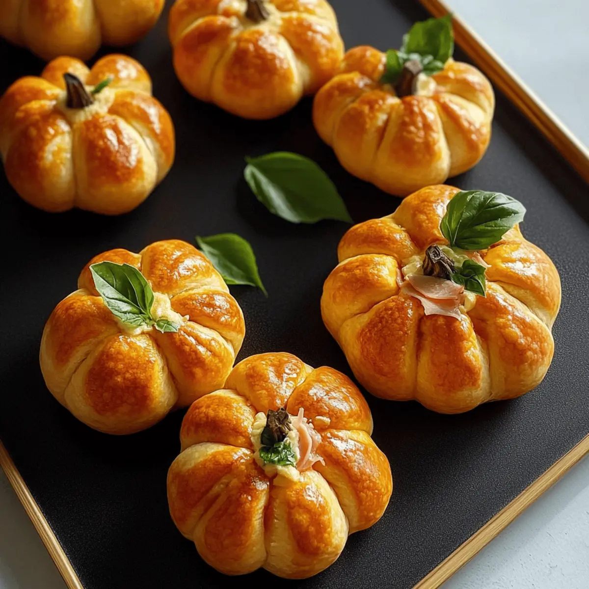 Mini Pizzen-Kürbisse