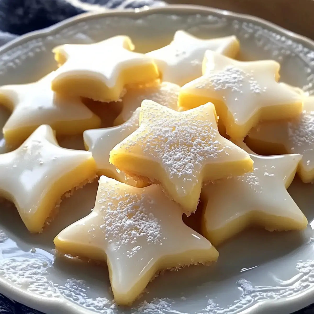 Zarte Zitronensterne