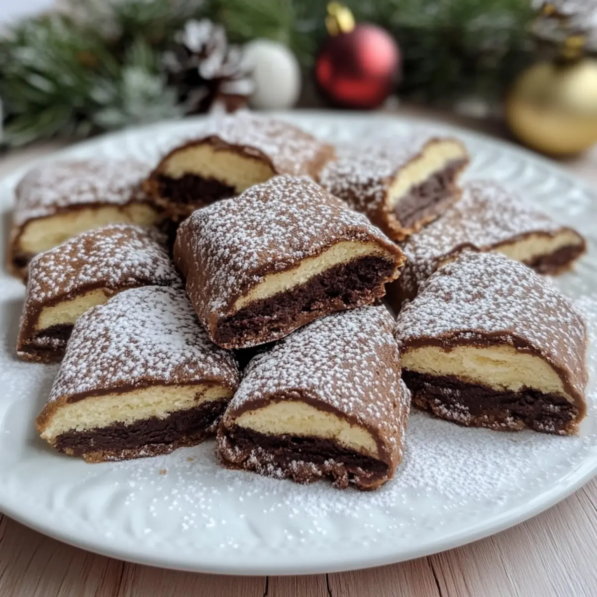 Irresistible Baumstamm-Plätzchen mit Schoko-Vanille und Zimt Irresistible Baumstamm-Plätzchen mit Schoko-Vanille und Zimt