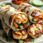 Süße Chili Halloumi Wraps