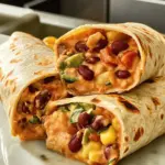 Vegetarische Wraps im mexikanischen Stil