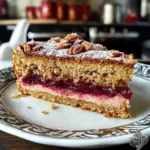 Nussiger Zimtkuchen mit Pflaumenfüllung