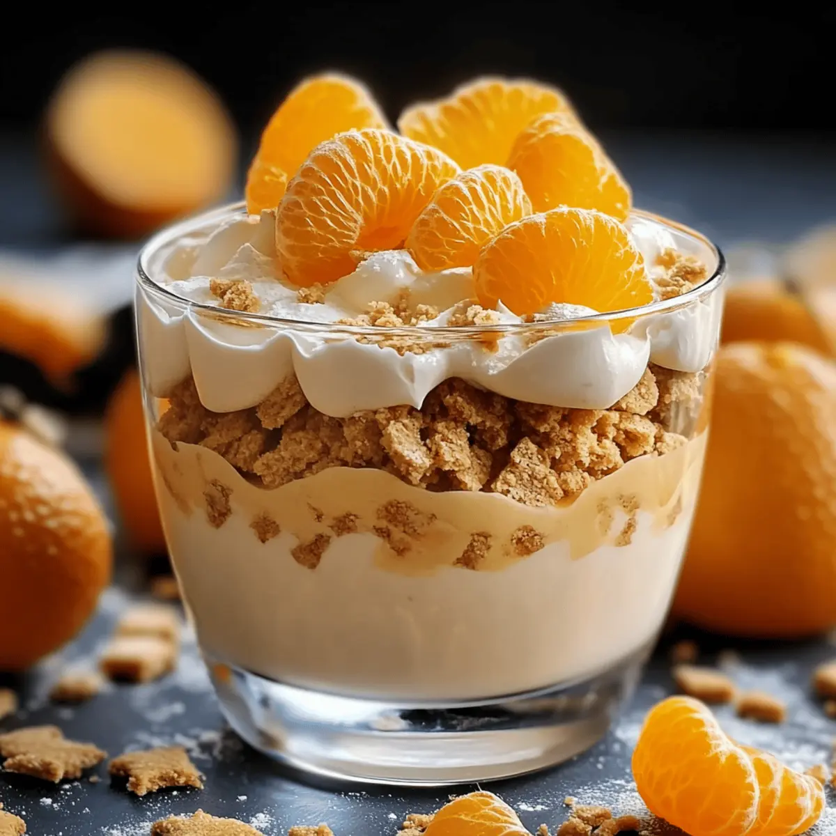 Festliche Spekulatius Mandarinen Quark Creme