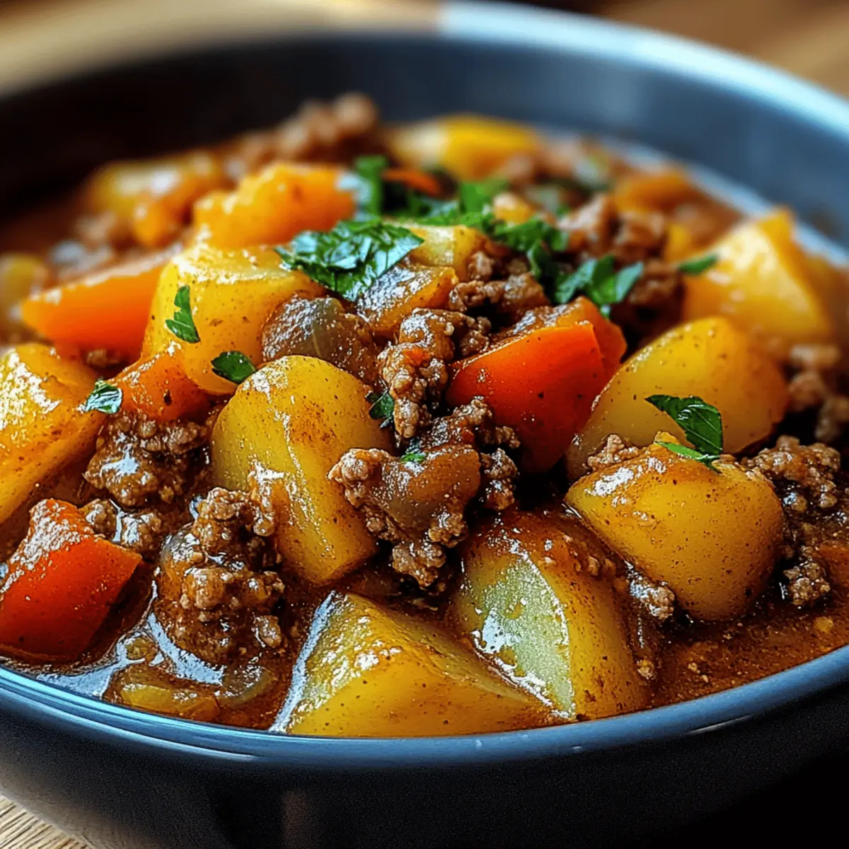 Bauerntopf mit Hackfleisch, Kartoffeln & Paprika