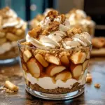 Bratapfel Karamell Schichtdessert