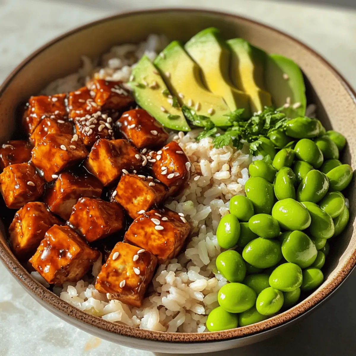 Krosse Klebrige Tofu