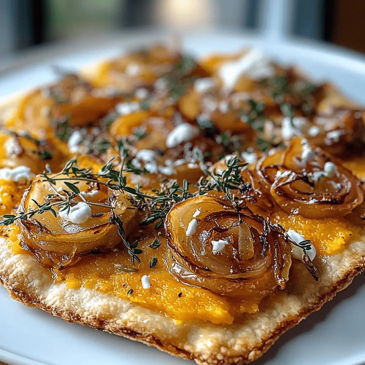 herbstlicher Kürbis-Flammkuchen