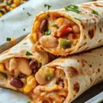 Vegetarische Wraps im mexikanischen Stil