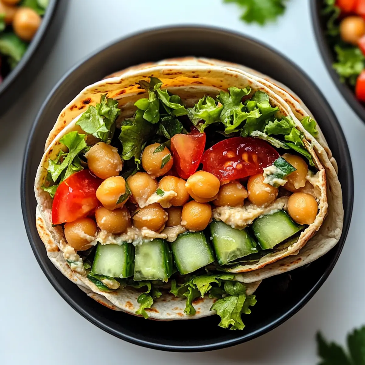 Kichererbsensalat-Wraps